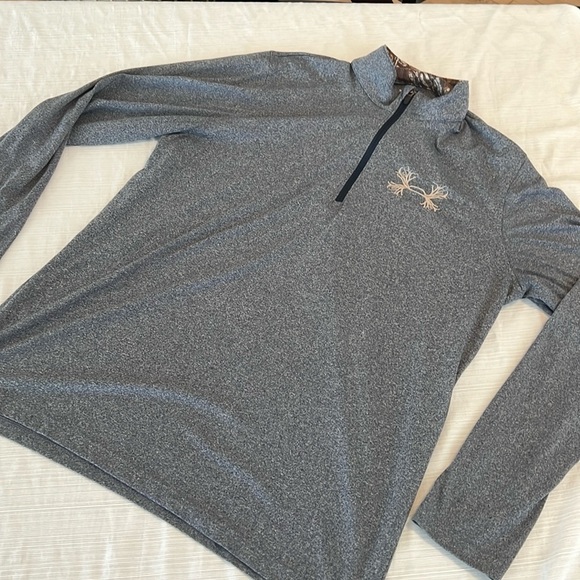 Under Armour quarter zip shirt camo trim - Picture 1 of 6